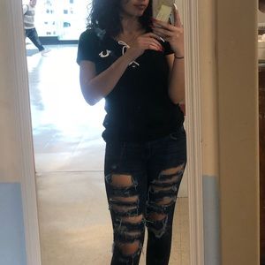 true religion tie up tee